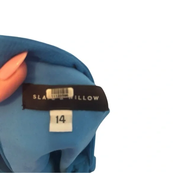 Slate & Willow Blue Mini Dress Size 14 - Picture 6 of 8